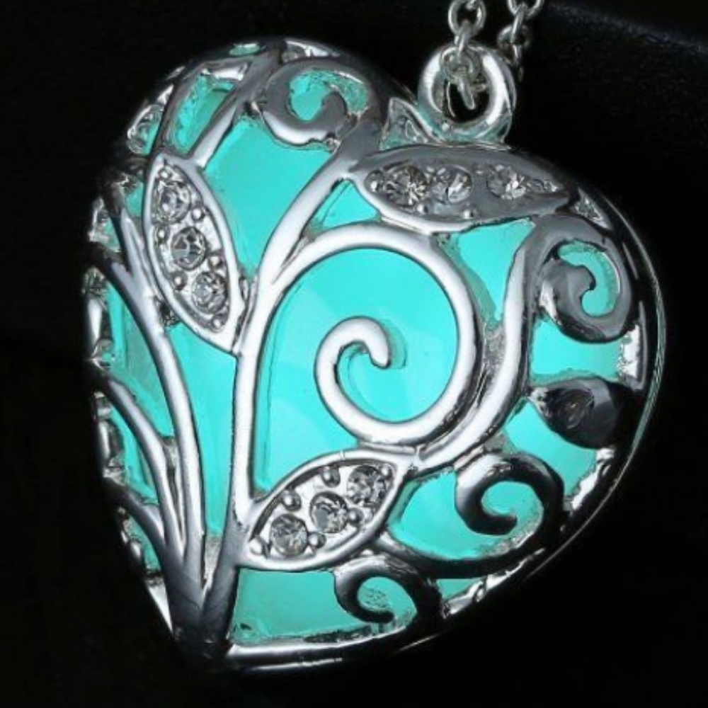 Necklace Glow-in-Dark -  I'll Be Right Here Blue